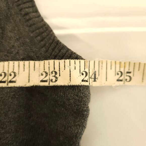 Jos A Bank Signature Mens XXL 2XL Gray Pima Cotton V-Neck Sweater Vest - Picture 4 of 5